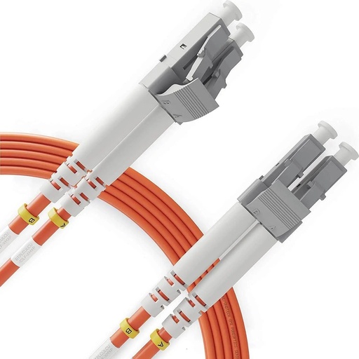 [BTPLCULCU-1DLC-05M] Fiber Patch Cable Multi Mode, OM1 62.5/125 G.651.1, 3.0mm LSZH  ( 1 Pack ) (LC/UPC, LC/UPC, Duplex, 0.5 m)